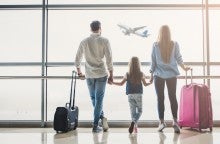 family uses travel credit card for the holidays