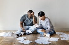 couple is dealing with their finances and the effect on relationship