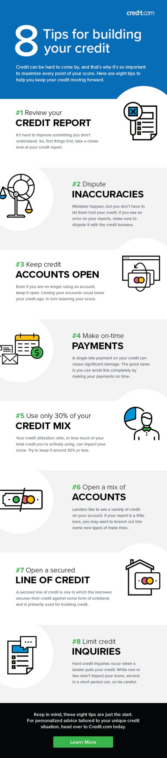 Credit accounts tips