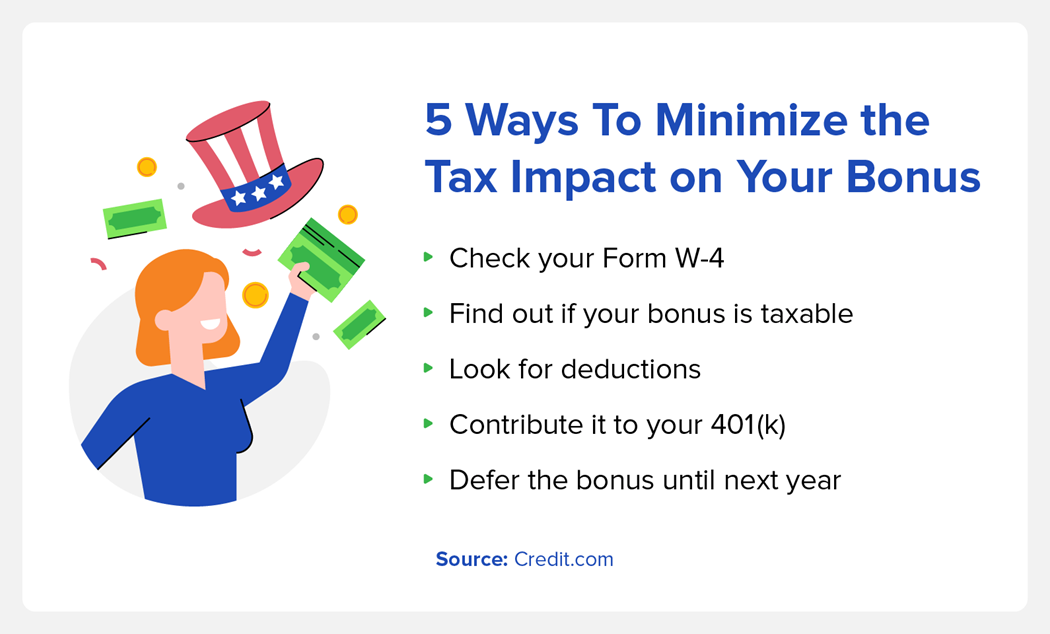 5 ways to minimize the tax impact on your bonus