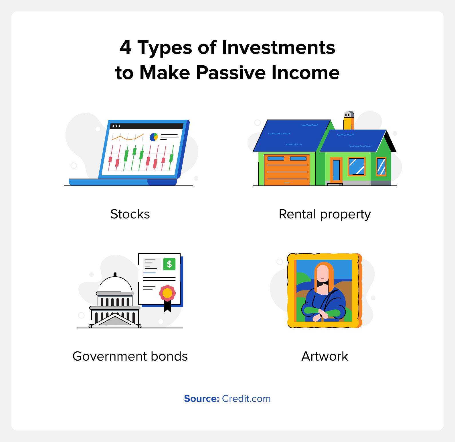 4 types of investments to make passive income