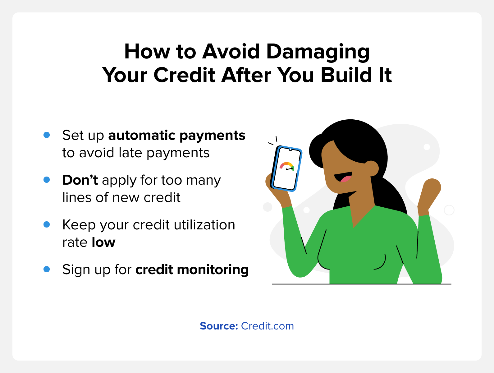 how to avoid damaging your credit after you build it