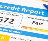 credit report for someone with a fair credit score