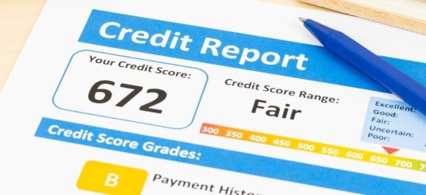 credit report for someone with a fair credit score